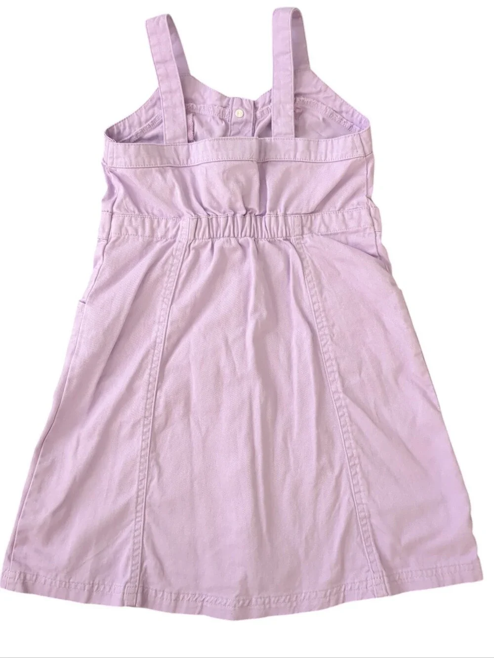 Vince Camuto Girls Lavender Button Down Denim Dress (Size 8)